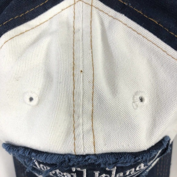 TOPSAIL ISLAND HAT CAP SUN & BEACH ADJUSTABLE DISTRESSED ONE SIZE FITS MOST OSFM - Picture 8 of 14